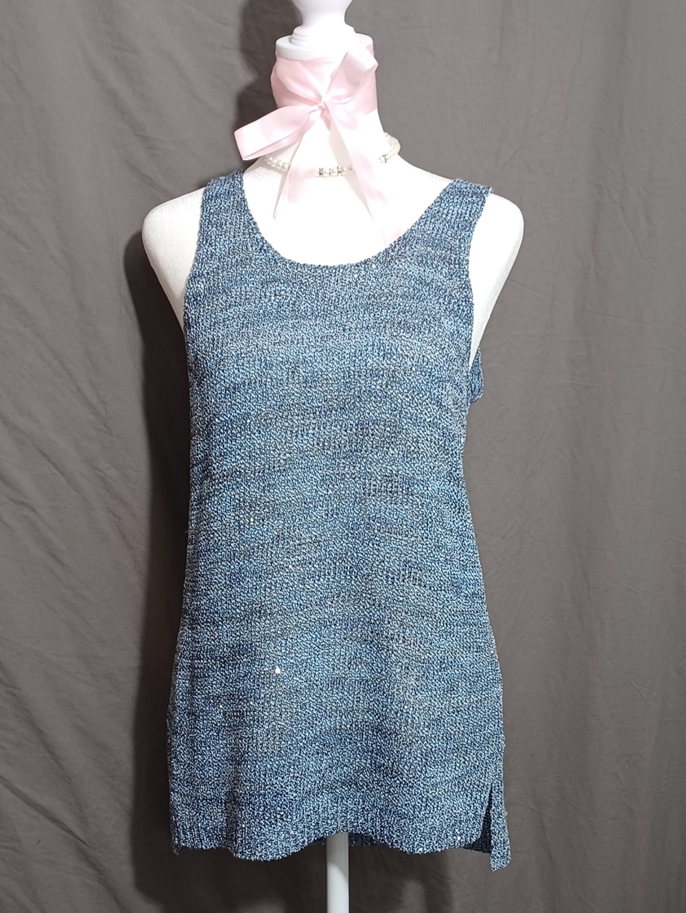 Michael Kors Knitted  Blue Top